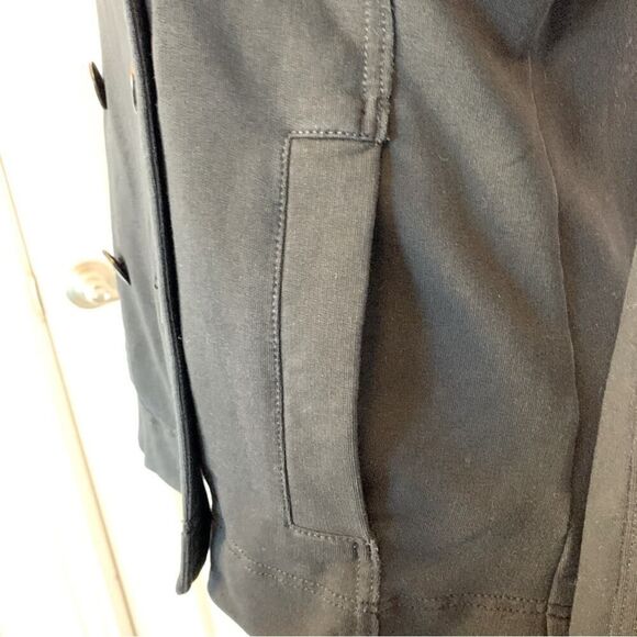 Eileen Fisher Women's Black Stretch Knit Double-Breasted Blazer Jacket Size XS - Picture 8 of 12